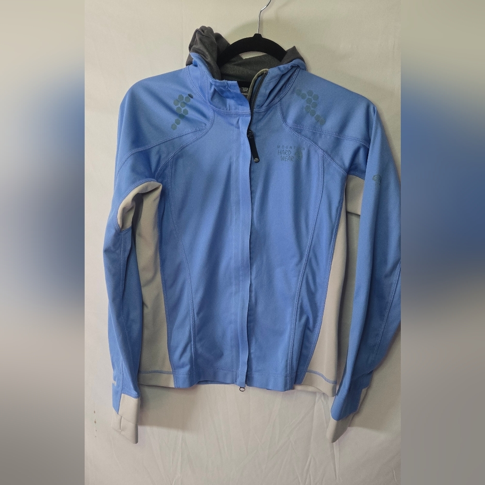 Mountain Hardwear Windstopper Soft Shell Light Weight Jacket Women S Blue/Gray